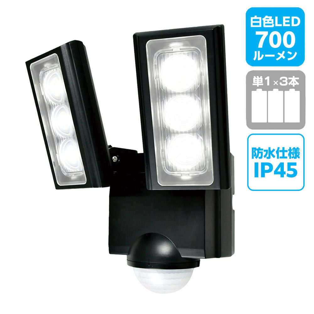 ESL-312DC_1958900_屋外用LEDセンサーライト 乾電池式_ELPA(エルパ・朝日電器)